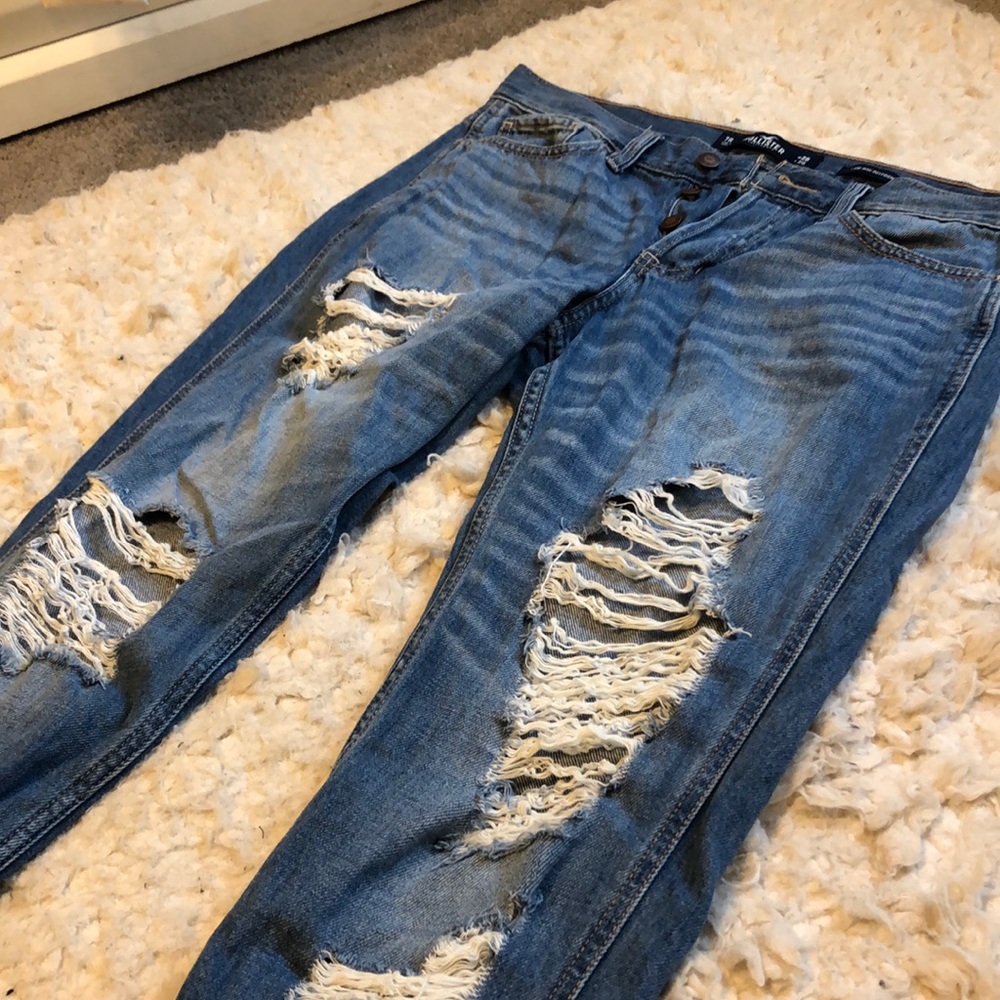 Low Rise Boyfriend Jeans